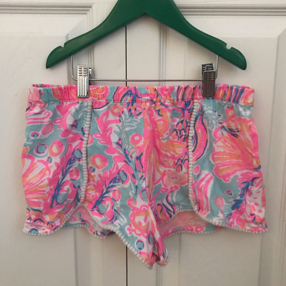 🍓LILY PULITZER COLOR SPLASH BEACH SHORTS💕🌀